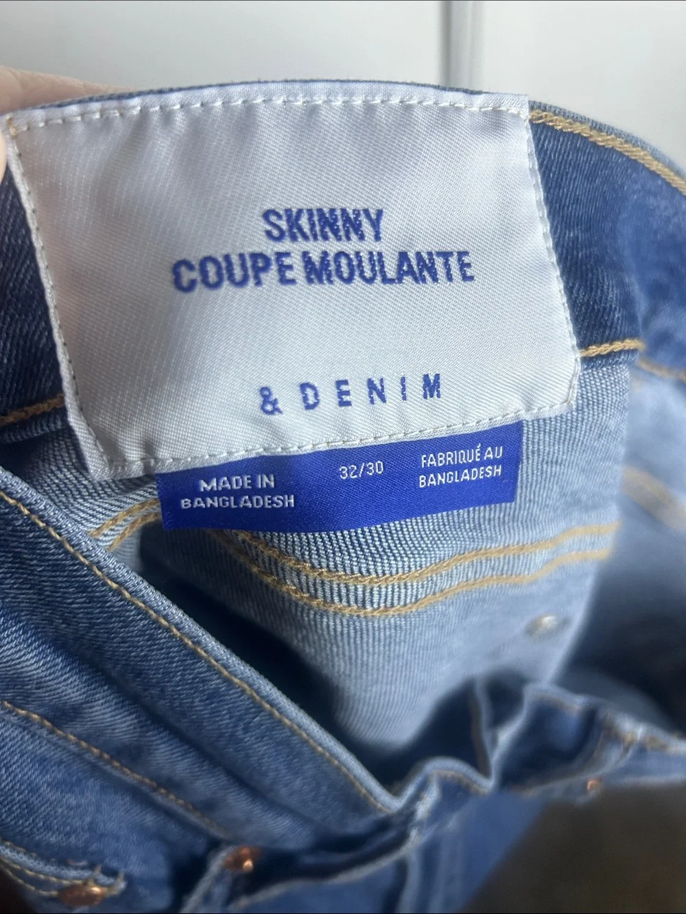 & Denim Skinny Coupe Moulante Jeans